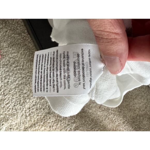 Tommy Hilfiger Polka Dot Sweater - White and Gray - Size Large - Picture 3 of 3